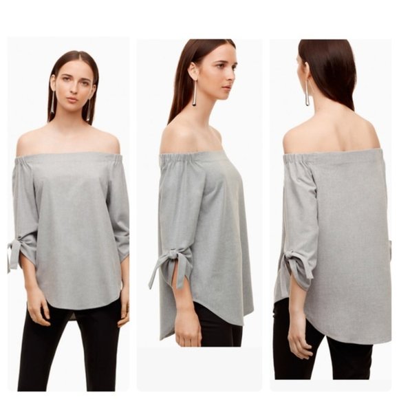 ARITZIA Babaton Malik Off-Shoulder Blouse (XXS) - Picture 1 of 6